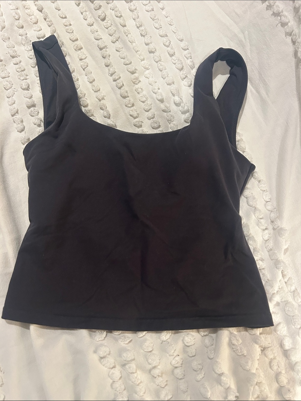 Fabletics grey twist back bra top- medium support. Size small